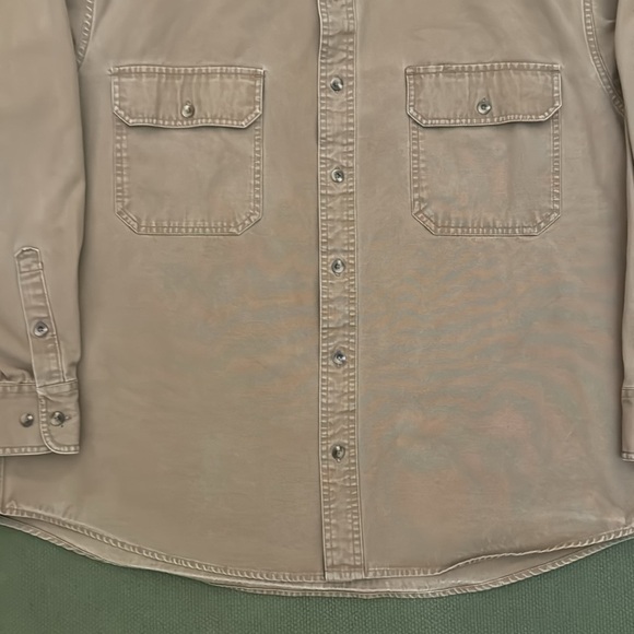 Vintage Cabela’s Stonewash Canvas Long Sleeve Button Up Shirt - Picture 5 of 13